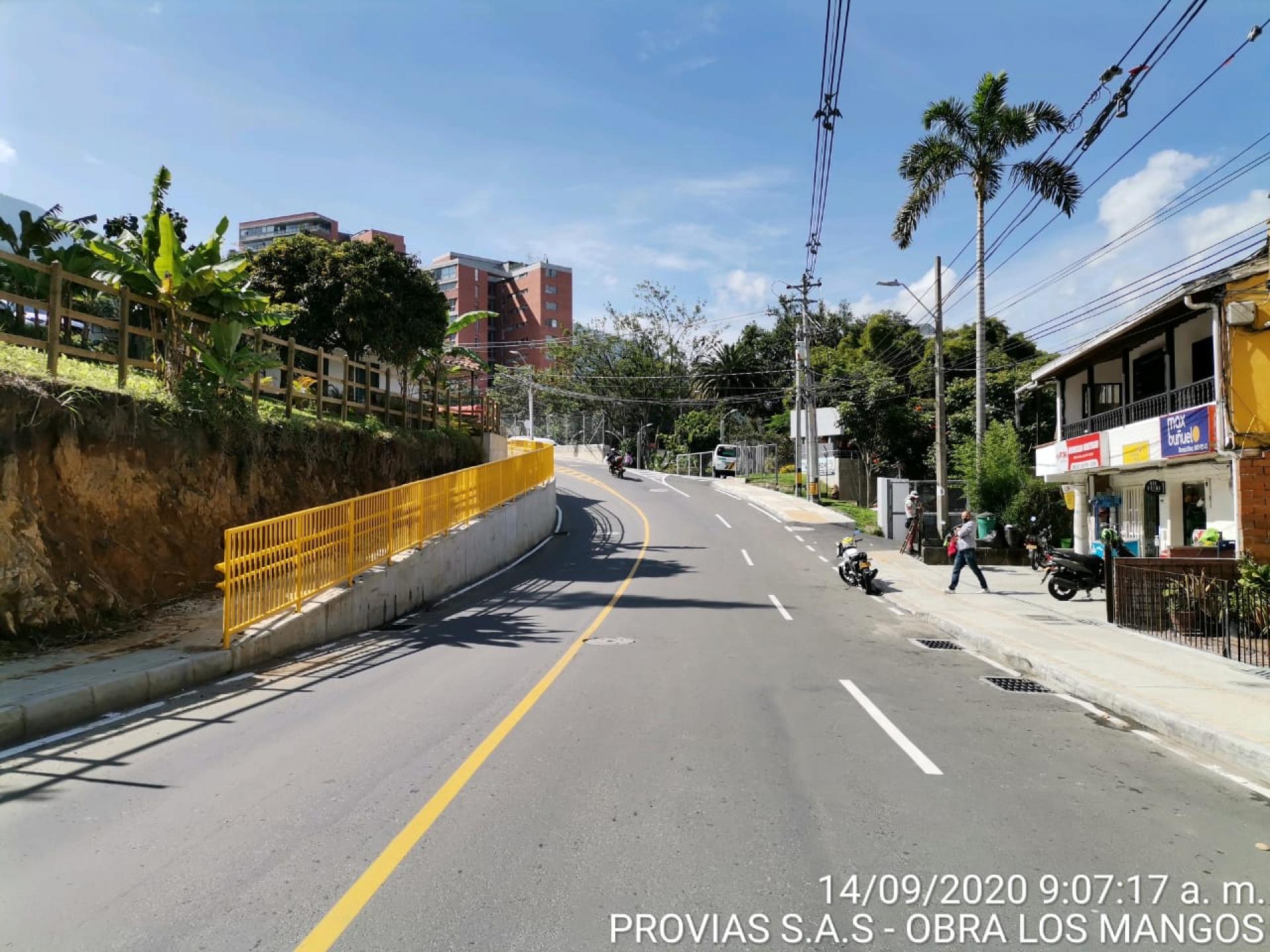 Pre-construcción y construcción del mejoramiento en la loma los mangos (cl20a sur) entre cr 27 y cr 20 y obras complementarias.